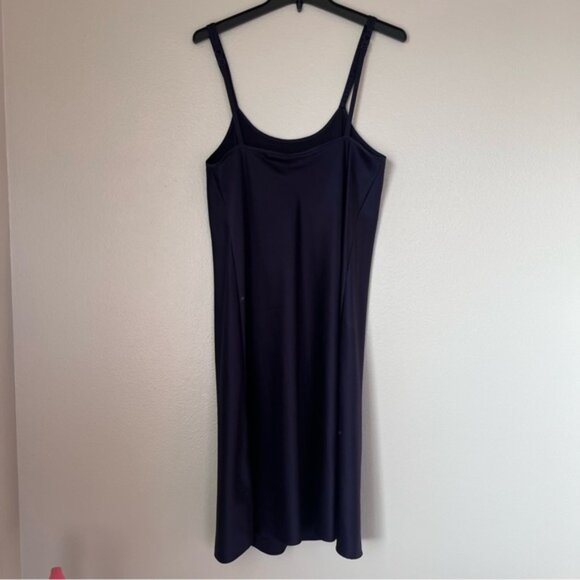 Cabernet Womens Navy Polyester Slip Dress Long Sleepwear Sleeveless Chemise S - Picture 2 of 9